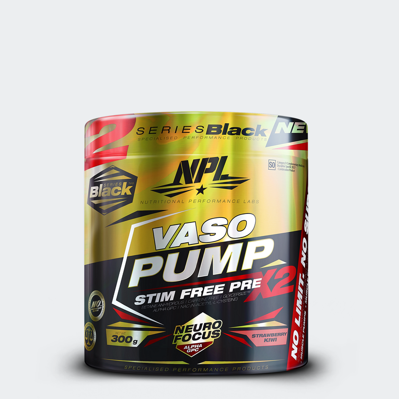 Vaso pump stimulant free pre-workout with alpha gpc neuro focus complex